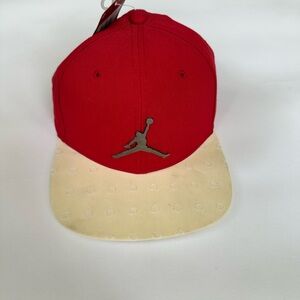 Red and Cream Jordan Hat